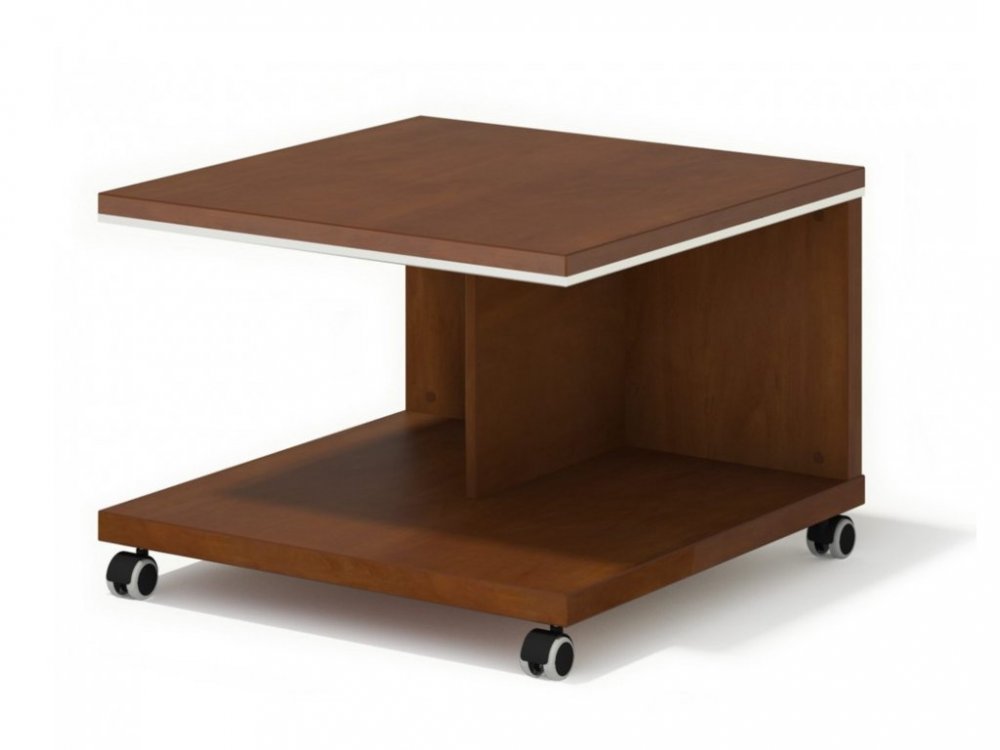 LENZA Konferenční stolek Wels, mobilní – 70×70×50 cm