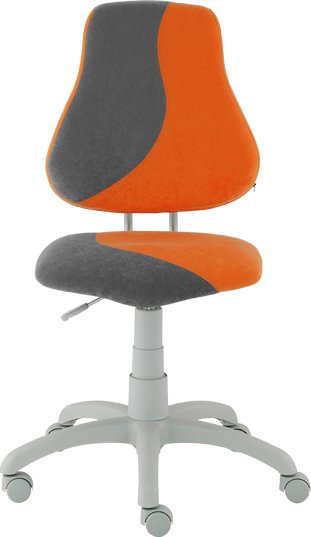 Dětská rostoucí židle FUXO S-LINE oranžová-šedá