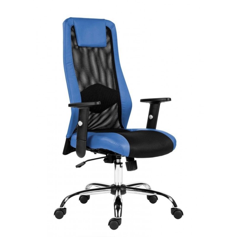 Kancelářská židle HARDING - černá/modrá