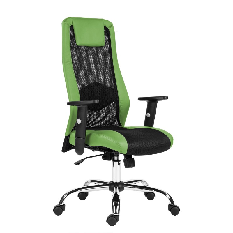 Kancelářská židle HARDING - černá/zelená