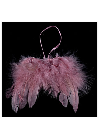 Andělská křídla z peří, barva růžová, baleno 12ks. Cena za 1 ks. AK6109-PINK