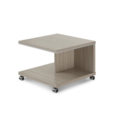 Konferenční stolek mobilní Wels 70 x 70 cm, Driftwood