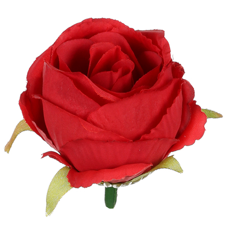 Růže, barva tmavě červená. Květina umělá vazbová. Cena za balení 12 kusů. KN7000 RED