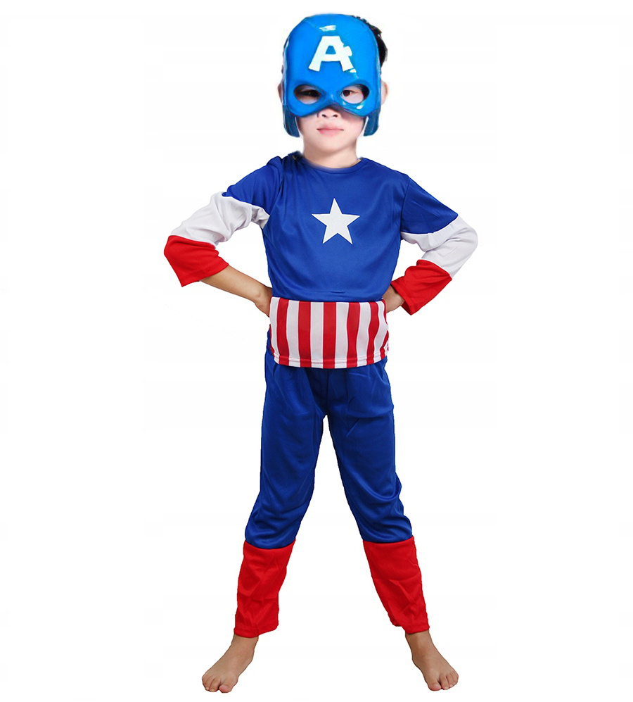 Dětský kostým Kapitán Amerika s maskou 110-122 M