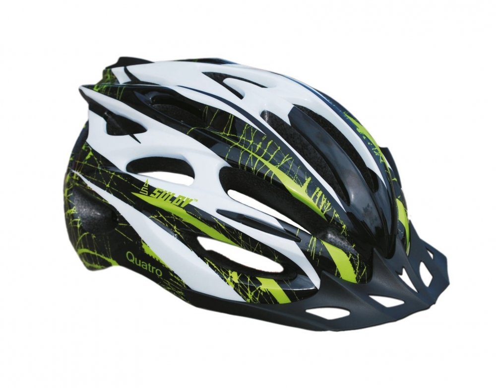 SULOV QUATRO cyklo helma černo-zelená L 2020 L