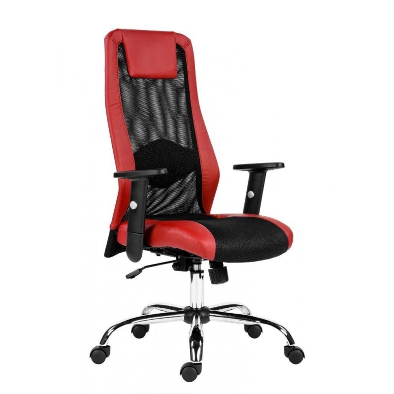 Kancelářská židle HARDING - černá/červená