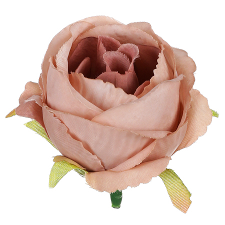 Růže, barva kapučína. Květina umělá vazbová. Cena za balení 12 kusů. KN7000 CAP
