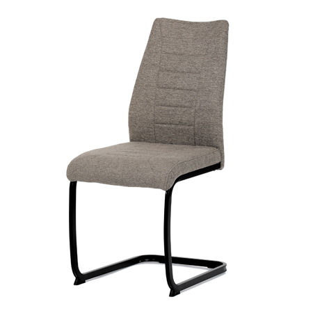Židle jídelní, béžová látka, černé kovové nohy DCL-438 BR2